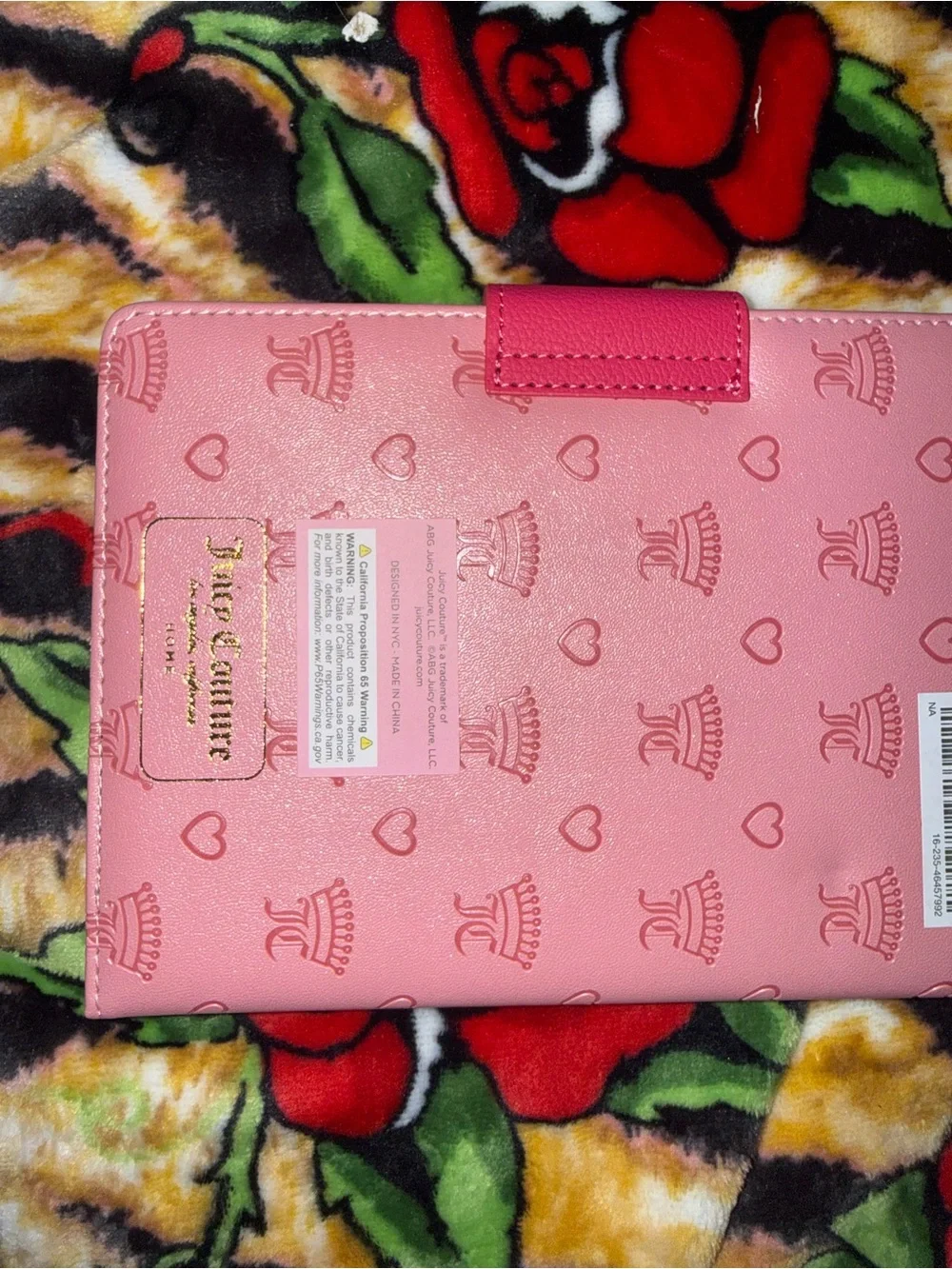 Juicy Couture Pink Heart Notebook with Matching Pink Pen